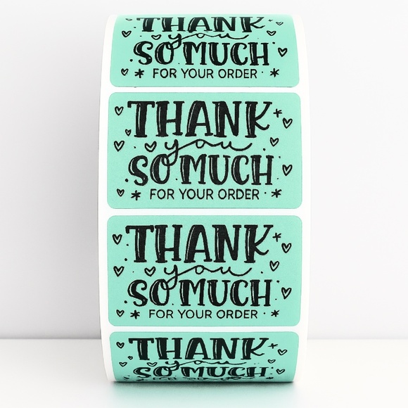Thank You So Much For Your Order Sticker Small Shop sticker Small Business label - Picture 2 of 11